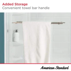 American Standard Ovation Curve 46-48 In. W X 72 In. H Sliding Frameless Barn Shower Door In Matte Black -The Home Depot american standard alcove shower doors am00845400 243 d4 1000
