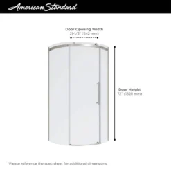 American Standard Ovation Curve 32 7/8 In. - 36 In. W X 72 In. H Sliding Frameless Curved Shower Door In Matte Black -The Home Depot american standard alcove shower doors am00846400 243 a0 1000