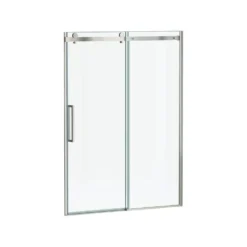 American Standard Passage 59 1/2 In. - 60 In. W X 72 In. H Sliding Semi-Frameless Shower Door In Brushed Nickel With Clear Glass -The Home Depot american standard alcove shower doors am801703400 295 1d 1000