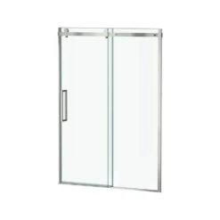 American Standard Passage 59 1/2 In. - 60 In. W X 72 In. H Sliding Semi-Frameless Shower Door In Brushed Nickel With Clear Glass -The Home Depot american standard alcove shower doors am801703400 295 40 1000