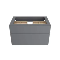 American Standard Studio S 33 In. Double Drawer Bath Vanity Cabinet Only In Dark Grey