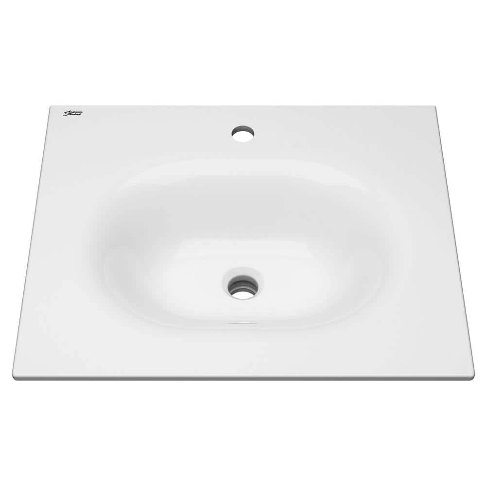 American Standard Studio S 24 In. Bathroom Vanity Sink Top With Single Faucet Hole In White 1 American Standard Studio S 24 In. Bathroom Vanity Sink Top With Single Faucet Hole In White