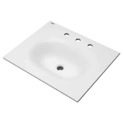 American Standard Studio S 24 In. Bathroom Vanity Sink Top With 8 In. Faucet Holes In White -The Home Depot american standard bathroom vanity tops 1297008 020 fa 1000