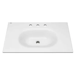 American Standard Studio S 33 In. Bathroom Vanity Sink Top With 8 In. Faucet Holes In White