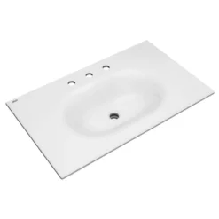 American Standard Studio S 33 In. Bathroom Vanity Sink Top With 8 In. Faucet Holes In White -The Home Depot american standard bathroom vanity tops 1298008 020 a0 1000