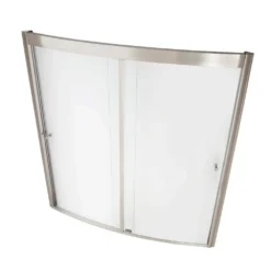 American Standard Ovation 60 In. X 58 In. Framed Sliding Tub/Shower Door In Satin Nickel
