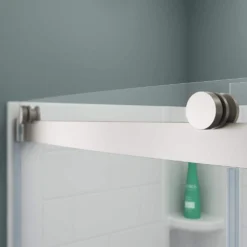 American Standard Ovation Curve 60 In. W X 60 In. H Sliding Frameless Tub Door In Brushed Nickel -The Home Depot american standard bathtub doors am00843400 295 4f 1000