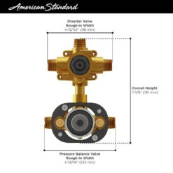 American Standard Flash 3-Way Integrated Shower Diverter Rough-In Valve With Pressure Balance Valve Cartridge -The Home Depot american standard diverter valves ru531 a0 1000