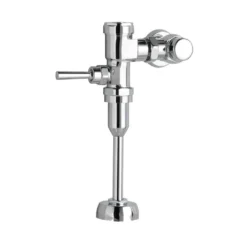 American Standard Manual 1.6 GPF Exposed Toilet Flush Valve In Polished Chrome For 1.5 In. Top Spud Bowls