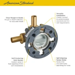 American Standard Flash Shower Rough-In Valve With Stub-Outs -The Home Depot american standard mixing valves ru102 1d 1000