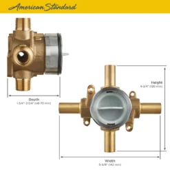 American Standard Flash Shower Rough-In Valve With Stub-Outs -The Home Depot american standard mixing valves ru102 a0 1000