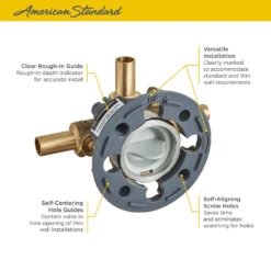 American Standard Flash Shower Rough-In Valve With Stub-Outs With Screwdriver Stops -The Home Depot american standard mixing valves ru102ss 1d 1000