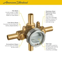 American Standard Flash Shower Rough-In Valve With Stub-Outs With Screwdriver Stops -The Home Depot american standard mixing valves ru102ss 40 1000