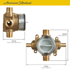 American Standard Flash Shower Rough-In Valve With PEX Inlets/Universal Outlets For Crimp Ring System -The Home Depot american standard mixing valves ru107 a0 1000