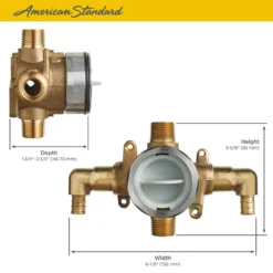 American Standard Flash Shower Rough-In Valve With PEX Inlet Elbows/Universal Outlets For Crimp Ring System -The Home Depot american standard mixing valves ru107e a0 1000