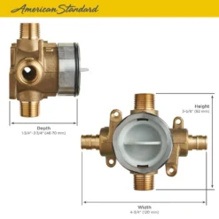 American Standard Flash Shower Rough-In Valve With PEX Inlets/Universal Outlets For Cold Expansion System 8 American Standard Flash Shower Rough-In Valve With PEX Inlets/Universal Outlets For Cold Expansion System -The Home Depot american standard mixing valves ru108 a0 1000