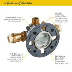 American Standard Flash Shower Rough-In Valve With CPVC Inlets/Universal Outlets 9 American Standard Flash Shower Rough-In Valve With CPVC Inlets/Universal Outlets -The Home Depot american standard mixing valves ru109 1d 1000