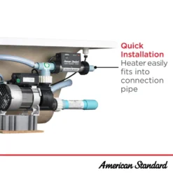 American Standard EZ Install 9 In. X 3 In. 1500-Watt Whirlpool Heater -The Home Depot american standard whirlpool heaters ezheat 100 1f 1000