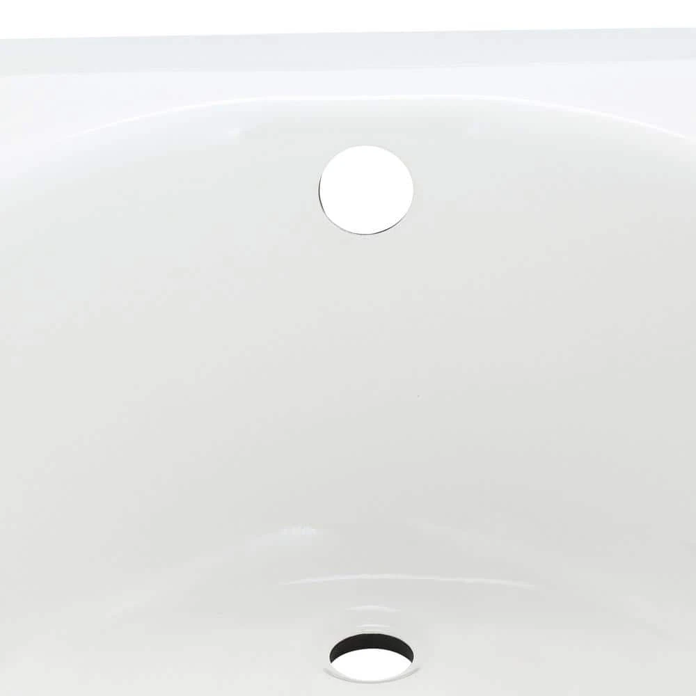 American Standard Princeton 60 In. X 30 In. Integral Apron Rectangular Drop-in Soaking Bathtub With Left Drain In Arctic 3 American Standard Princeton 60 In. X 30 In. Integral Apron Rectangular Drop-in Soaking Bathtub With Left Drain In Arctic - Image 3