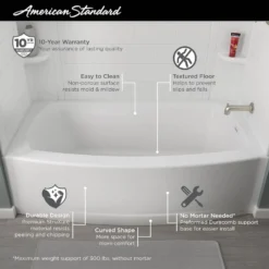 American Standard Ovation Curve 60 In. X 30 In. Soaking Bathtub With Right Hand Drain In Arctic White -The Home Depot arctic white american standard alcove bathtubs 2576112s 011 a0 1000