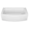 American Standard Ovation Curve 60 In. X 30 In. Soaking Bathtub With Left Hand Drain In Arctic White