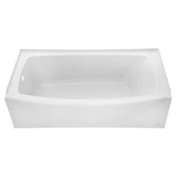 American Standard Ovation 60 In. X 30 In. Soaking Bathtub With Left Hand Drain In Arctic White