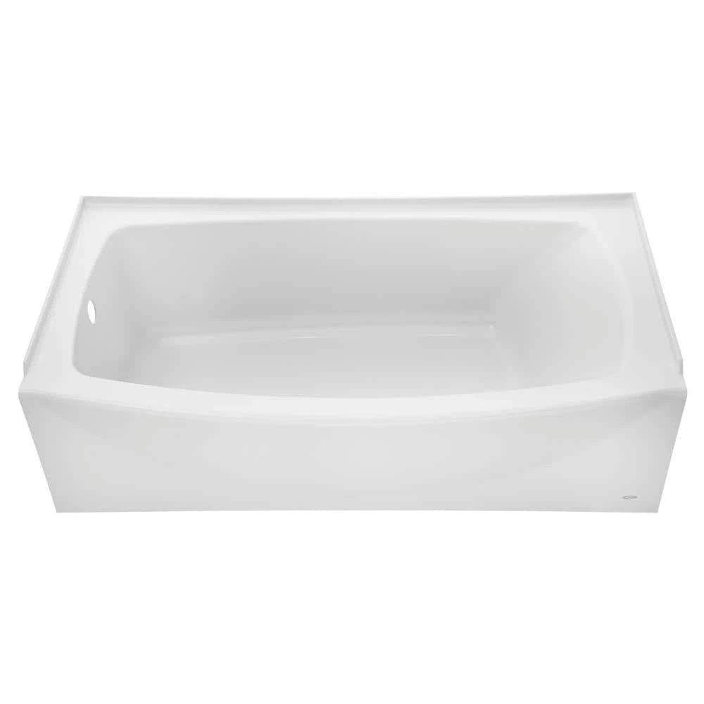 American Standard Ovation 60 In. X 30 In. Soaking Bathtub With Left Hand Drain In Arctic White 1 American Standard Ovation 60 In. X 30 In. Soaking Bathtub With Left Hand Drain In Arctic White