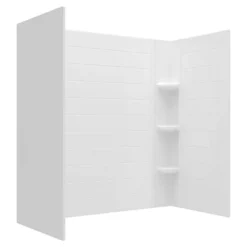 American Standard Ovation Curve 60 In. Left Hand Drain Rectangular Alcove Bathtub With Wall Surrounds In Artic White -The Home Depot arctic white american standard alcove bathtubs v2576lwl 1d 1000