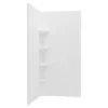 American Standard Ovation Curve 36 In. W X 72 In. H 2-Piece Glue Up Alcove Subway Tile Shower Walls In Arctic White