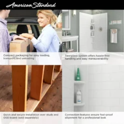 American Standard Ovation Curve 38 In. W X 72 In. H 2-Piece Glue Up Alcove Subway Tile Shower Walls In Arctic White -The Home Depot arctic white american standard alcove shower walls surrounds 2961swt38 011 40 1000