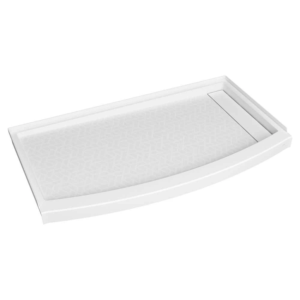 American Standard Ovation Curve 60 In. L X 30 In. W Alcove Shower Pan Base With Right Drain In Arctic White 3 American Standard Ovation Curve 60 In. L X 30 In. W Alcove Shower Pan Base With Right Drain In Arctic White - Image 3