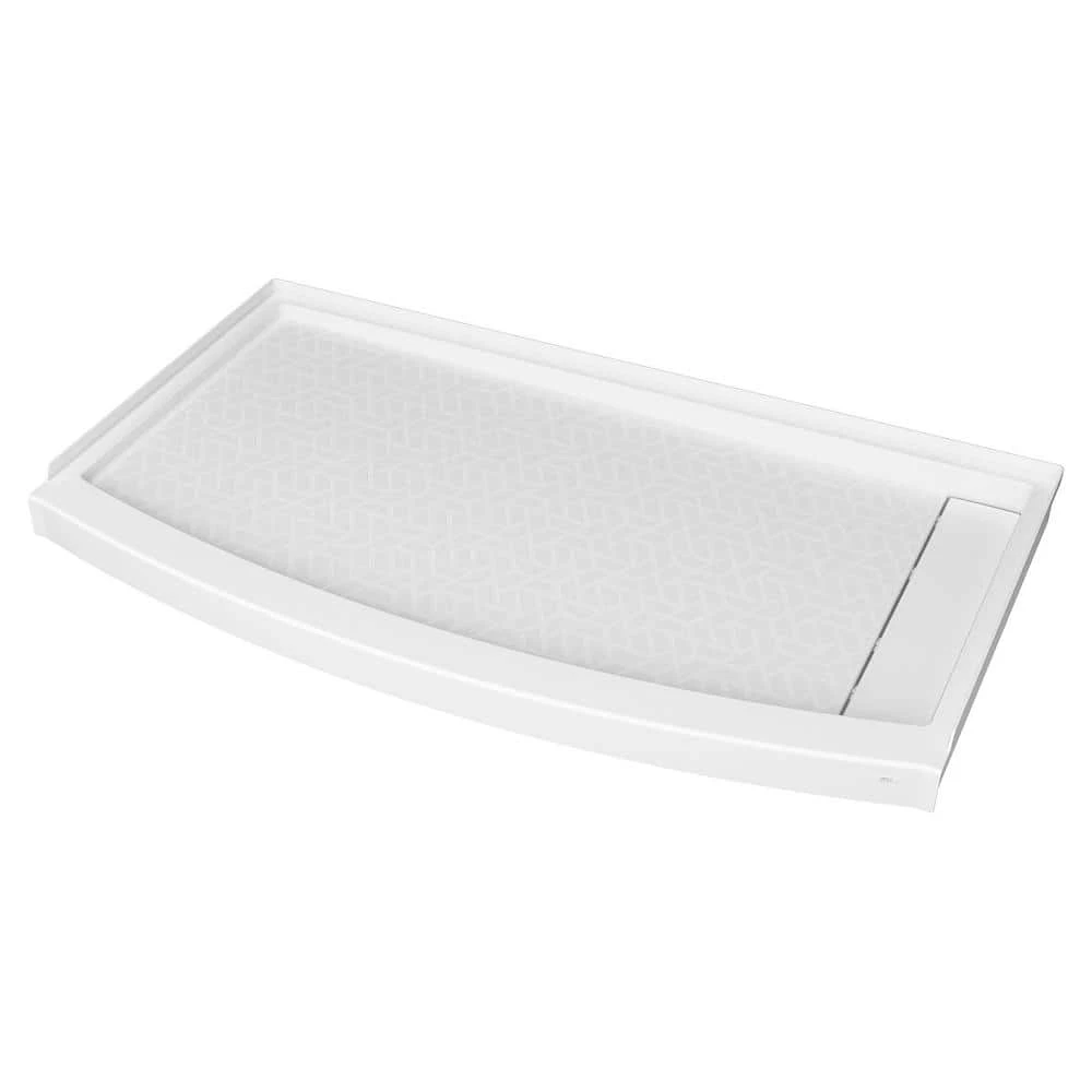 American Standard Ovation Curve 60 In. L X 30 In. W Alcove Shower Pan Base With Right Drain In Arctic White 4 American Standard Ovation Curve 60 In. L X 30 In. W Alcove Shower Pan Base With Right Drain In Arctic White - Image 4