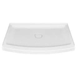 American Standard Ovation Curve 48 In. L X 30 In. W Alcove Shower Pan Base With Center Drain In Arctic White