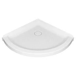 American Standard Ovation Curve 36 In. L X 36 In. W Corner Shower Pan Base With Center Drain In Arctic White
