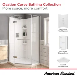 American Standard Ovation Curve 38 In. L X 38 In. W Corner Shower Pan Base With Center Drain In Arctic White 15 American Standard Ovation Curve 38 In. L X 38 In. W Corner Shower Pan Base With Center Drain In Arctic White -The Home Depot artic white american standard shower pans b8017a st3 011 76 1000