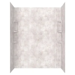 American Standard Ovation 32 In. X 60 In. X 72 In. 5-Piece Glue-Up Alcove Shower Wall Set In Beige Parchment