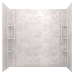 American Standard Ovation 32 In. X 60 In. X 59 In. 5-Piece Glue-Up Alcove Bath Wall Set In Beige Parchment -The Home Depot beige parchment american standard tub surrounds 2968bwt60 367 40 1000