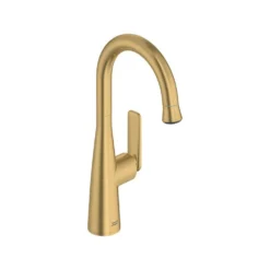 American Standard Aspirations Single Handle Pull-Down Bar Faucet In Brushed Cool Sunrise