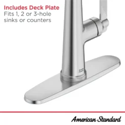 American Standard Eastcourt Single Handle Pull Down Sprayer Kitchen Faucet With Dual Spray In Brushed Cool Sunrise -The Home Depot brushed cool sunrise american standard pull down kitchen faucets 105773gn00 77 1000