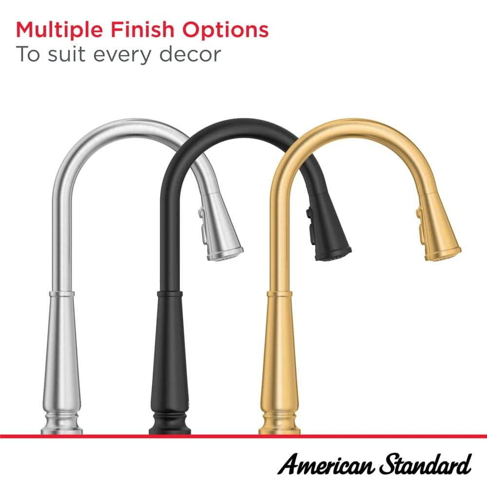 American Standard Palestra Touchless Single Handle Pull Down Sprayer Kitchen Faucet With Dual Spray In Brushed Cool Sunrise 10 American Standard Palestra Touchless Single Handle Pull Down Sprayer Kitchen Faucet With Dual Spray In Brushed Cool Sunrise - Image 10