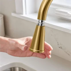 American Standard Palestra Touchless Single Handle Pull Down Sprayer Kitchen Faucet With Dual Spray In Brushed Cool Sunrise 14 American Standard Palestra Touchless Single Handle Pull Down Sprayer Kitchen Faucet With Dual Spray In Brushed Cool Sunrise -The Home Depot brushed cool sunrise american standard pull down kitchen faucets 7438381 gn0 40 1000