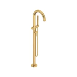 American Standard Contemporary Single-Handle Freestanding Roman Tub Faucet With Hand Shower In Brushed Cool Sunrise