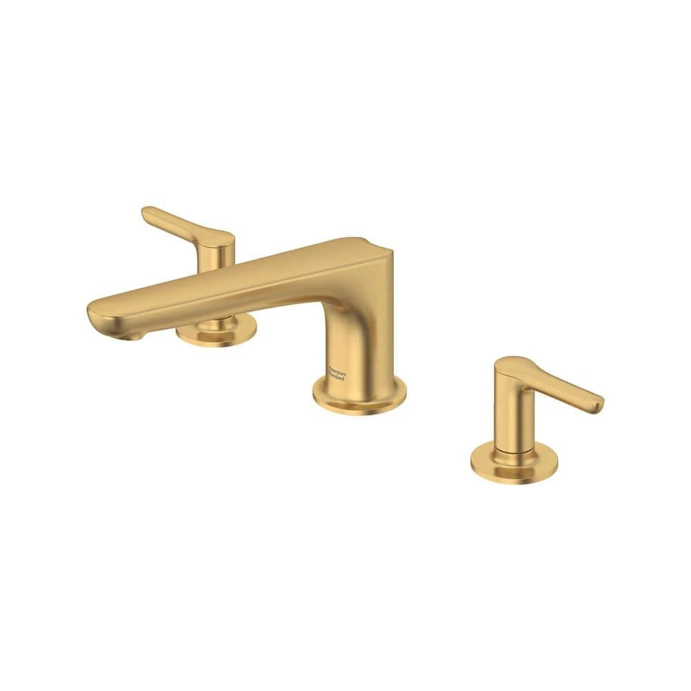 American Standard Studio S 2-Handle Deck-Mount Roman Tub Faucet For Flash Rough-in Valves In Brushed Cool Sunrise 2 American Standard Studio S 2-Handle Deck-Mount Roman Tub Faucet For Flash Rough-in Valves In Brushed Cool Sunrise - Image 2