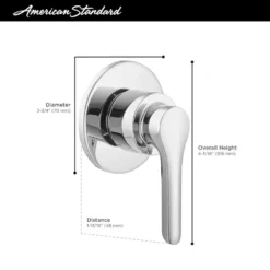 American Standard Studio S 1-Handle Wall-Mount Diverter Valve Trim Kit In Brushed Cool Sunrise (Valve Not Included) -The Home Depot brushed cool sunrise american standard shower bathtub trim kits t105430 gn0 a0 1000