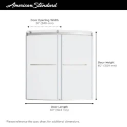 American Standard Ovation Curve 60 In. Right Drain Rectangular Alcove Bathtub With Sliding Frameless Tub Door And Wall In Brushed Nickel -The Home Depot brushed nickel american standard alcove bathtubs v2576rwldr 295 44 1000