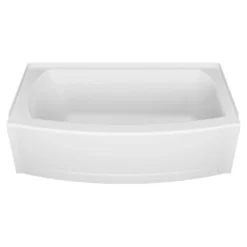 American Standard Ovation Curve 60 In. Right Drain Rectangular Alcove Bathtub With Sliding Frameless Tub Door And Wall In Brushed Nickel -The Home Depot brushed nickel american standard alcove bathtubs v2576rwldr 295 a0 1000