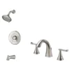 American Standard Chatfield Single-Handle 3-Spray Tub And Shower Faucet And 8 In. Bathroom Faucet Set In Brushed Nickel (Valve Included)