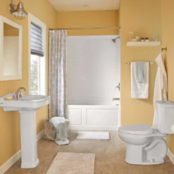 American Standard Chatfield Single-Handle 3-Spray Tub And Shower Faucet With 1.8 GPM In Brushed Nickel (Valve Included) -The Home Depot brushed nickel american standard bathtub shower faucet combos chattubshwbn bd 1f 1000