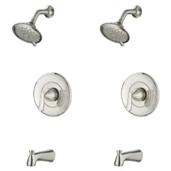American Standard Chatfield Single-Handle 3-Spray Tub And Shower Faucet With 1.8 GPM In Brushed Nickel (Valve Included)