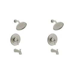 American Standard Rumson Single-Handle 3-Spray Tub And Shower Faucet Set In Brushed Nickel (Valve Included)